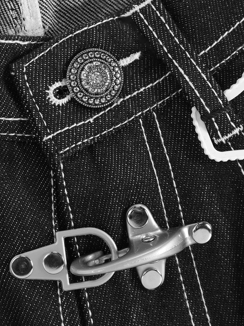 [Pre-Order] Aelfric Eden Metal Button Raw Barrel Jeans