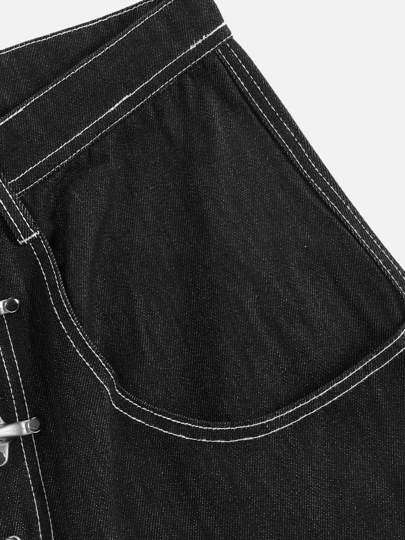 [Pre-Order] Aelfric Eden Metal Button Raw Barrel Jeans